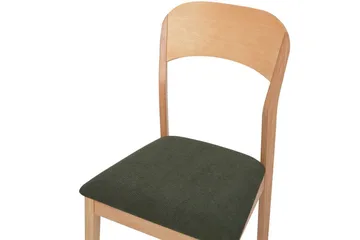 Set med 2 matstolar Alvin - Ljus trä, grön - Möbler - Fåtölj & stolar - Matstol & köksstol