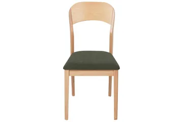 Set med 2 matstolar Alvin - Ljus trä, grön - Möbler - Fåtölj & stolar - Matstol & köksstol