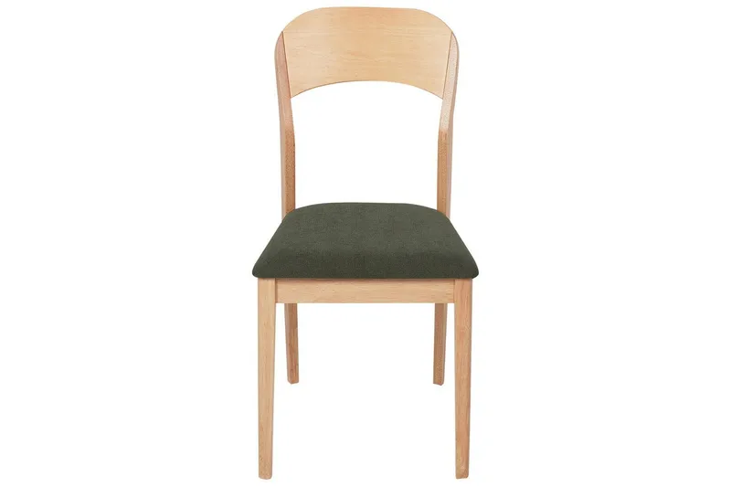 Set med 2 matstolar Alvin - Ljus trä, grön - Möbler - Fåtölj & stolar - Matstol & köksstol