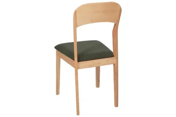 Set med 2 matstolar Alvin - Ljus trä, grön - Möbler - Fåtölj & stolar - Matstol & köksstol