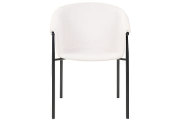 Set med 2 matstolar Ames - Beige, svart - Möbler - Fåtölj & stolar - Matstol & köksstol