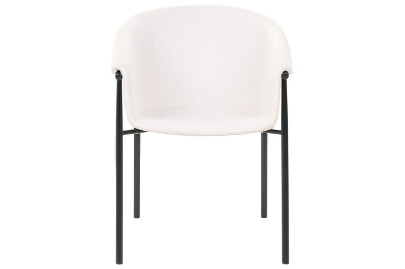 Set med 2 matstolar Ames - Beige, svart - Möbler - Fåtölj & stolar - Matstol & köksstol