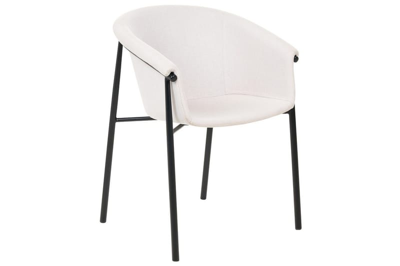 Set med 2 matstolar Ames - Beige, svart - Möbler - Fåtölj & stolar - Matstol & köksstol
