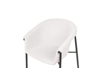 Set med 2 matstolar Ames - Beige, svart - Möbler - Fåtölj & stolar - Matstol & köksstol