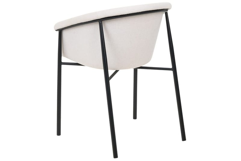 Set med 2 matstolar Ames - Beige, svart - Möbler - Fåtölj & stolar - Matstol & köksstol