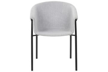 Set med 2 matstolar Ames - Grå, svart - Möbler - Fåtölj & stolar - Matstol & köksstol