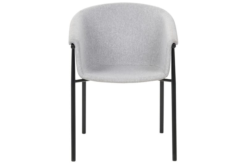 Set med 2 matstolar Ames - Grå, svart - Möbler - Fåtölj & stolar - Matstol & köksstol