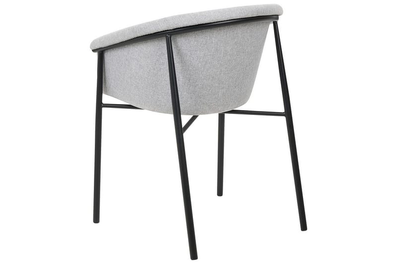 Set med 2 matstolar Ames - Grå, svart - Möbler - Fåtölj & stolar - Matstol & köksstol