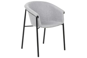 Set med 2 matstolar Ames - Grå, svart - Möbler - Fåtölj & stolar - Matstol & köksstol
