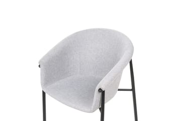 Set med 2 matstolar Ames - Grå, svart - Möbler - Fåtölj & stolar - Matstol & köksstol