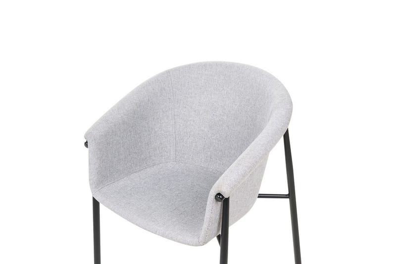 Set med 2 matstolar Ames - Grå, svart - Möbler - Fåtölj & stolar - Matstol & köksstol