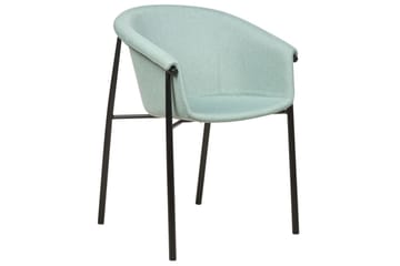 Set med 2 matstolar Ames - Grön, Svart - Möbler - Fåtölj & stolar - Matstol & köksstol