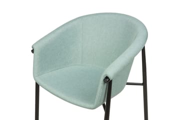 Set med 2 matstolar Ames - Grön, Svart - Möbler - Fåtölj & stolar - Matstol & köksstol