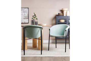 Set med 2 matstolar Ames - Grön, Svart - Möbler - Fåtölj & stolar - Matstol & köksstol