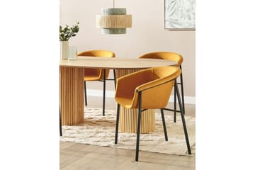 Set med 2 matstolar Ames - Orange, svart - Möbler - Fåtölj & stolar - Matstol & köksstol