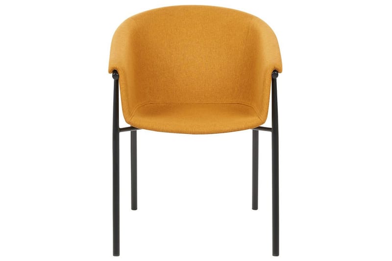 Set med 2 matstolar Ames - Orange, svart - Möbler - Fåtölj & stolar - Matstol & köksstol