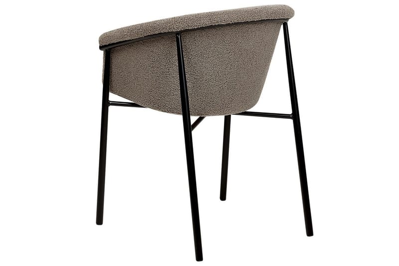 Set med 2 matstolar Ames - Taupe, svart - Möbler - Fåtölj & stolar - Matstol & köksstol
