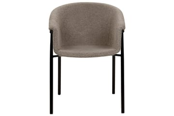 Set med 2 matstolar Ames - Taupe, svart - Möbler - Fåtölj & stolar - Matstol & köksstol