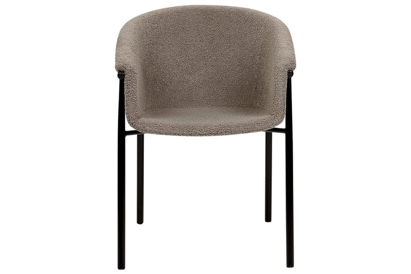 Set med 2 matstolar Ames - Taupe, svart - Möbler - Fåtölj & stolar - Matstol & köksstol