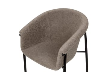 Set med 2 matstolar Ames - Taupe, svart - Möbler - Fåtölj & stolar - Matstol & köksstol