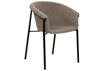Set med 2 matstolar Ames - Taupe, svart - Möbler - Fåtölj & stolar - Matstol & köksstol