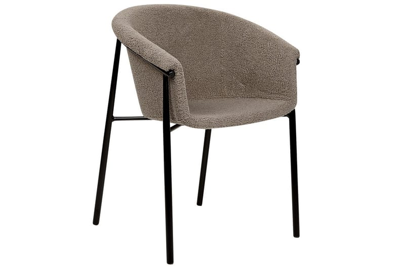 Set med 2 matstolar Ames - Taupe, svart - Möbler - Fåtölj & stolar - Matstol & köksstol