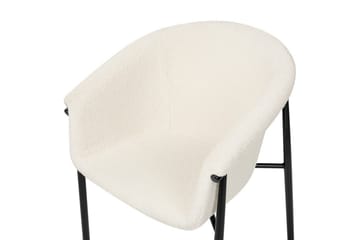 Set med 2 matstolar Ames - Vit, Svart - Möbler - Fåtölj & stolar - Matstol & köksstol