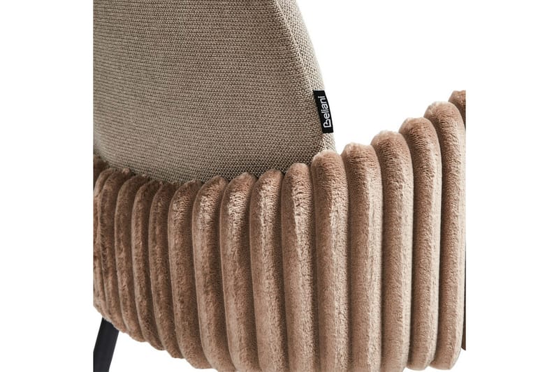 Set med 2 matstolar Amity - Beige, svart, brun - Möbler - Fåtölj & stolar - Matstol & köksstol