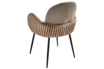 Set med 2 matstolar Amity - Beige, svart, brun - Möbler - Fåtölj & stolar - Matstol & köksstol