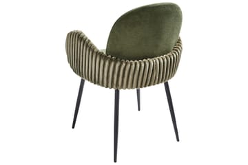 Set med 2 matstolar Amity - Grön, Svart - Möbler - Fåtölj & stolar - Matstol & köksstol