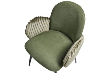 Set med 2 matstolar Amity - Grön, Svart - Möbler - Fåtölj & stolar - Matstol & köksstol