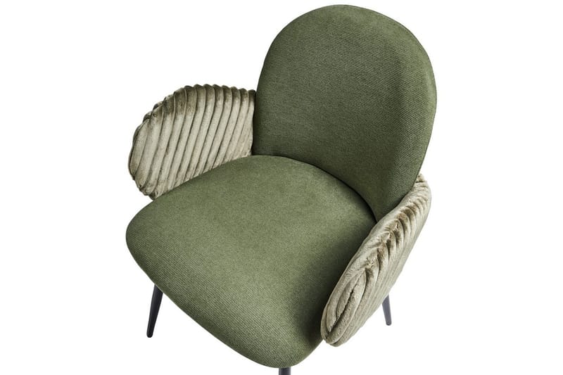 Set med 2 matstolar Amity - Grön, Svart - Möbler - Fåtölj & stolar - Matstol & köksstol