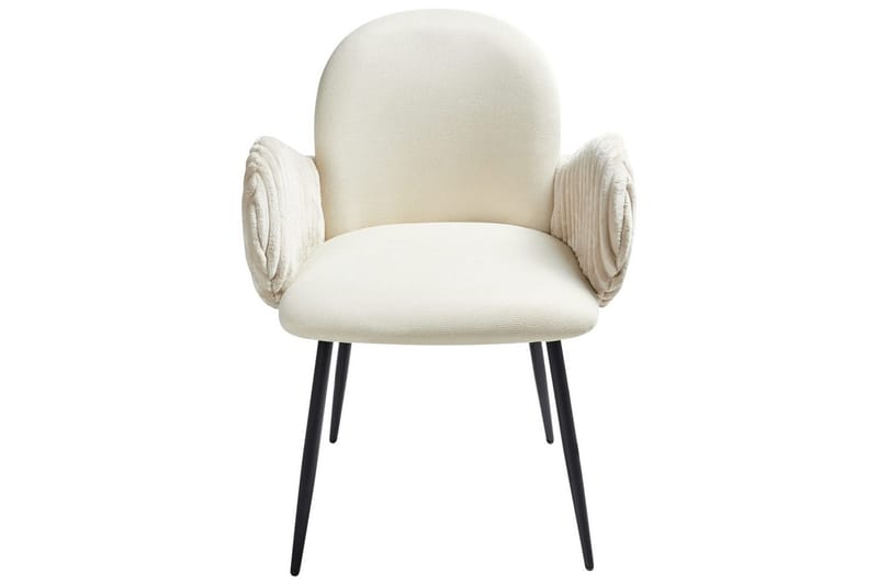 Set med 2 matstolar Amity - Ljusbeige, svart - Möbler - Fåtölj & stolar - Matstol & köksstol