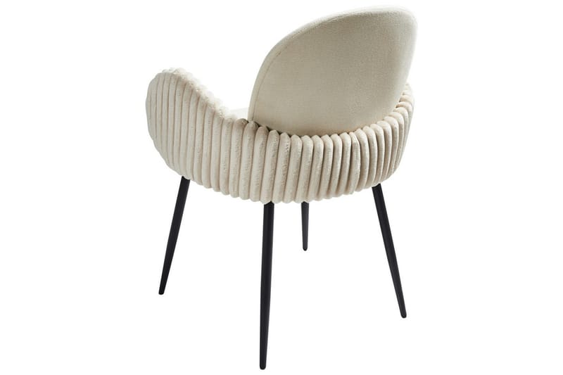 Set med 2 matstolar Amity - Ljusbeige, svart - Möbler - Fåtölj & stolar - Matstol & köksstol