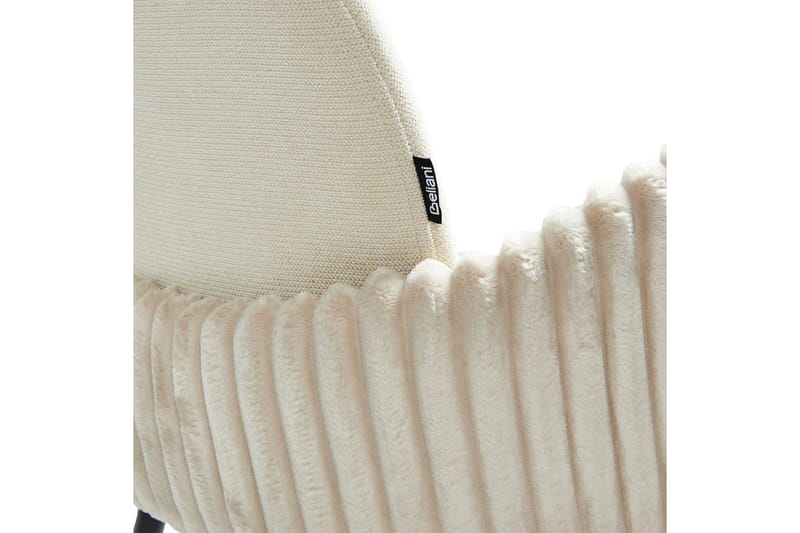 Set med 2 matstolar Amity - Ljusbeige, svart - Möbler - Fåtölj & stolar - Matstol & köksstol