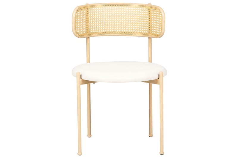 Set med 2 matstolar Andover - Ljus trä, beige - Möbler - Fåtölj & stolar - Matstol & köksstol