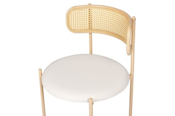 Set med 2 matstolar Andover - Ljus trä, beige - Möbler - Fåtölj & stolar - Matstol & köksstol