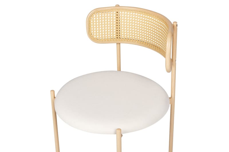 Set med 2 matstolar Andover - Ljus trä, beige - Möbler - Fåtölj & stolar - Matstol & köksstol