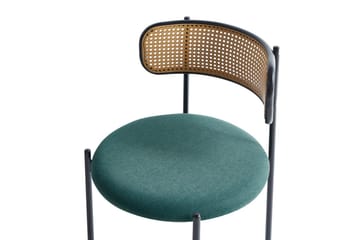 Set med 2 matstolar Andover - Svart, ljust trä, grönt - Möbler - Fåtölj & stolar - Matstol & köksstol