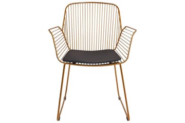 Set med 2 matstolar Appleton - Guld, svart - Möbler - Fåtölj & stolar - Matstol & köksstol