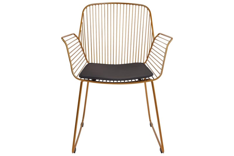 Set med 2 matstolar Appleton - Guld, svart - Möbler - Fåtölj & stolar - Matstol & köksstol