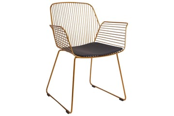 Set med 2 matstolar Appleton - Guld, svart - Möbler - Fåtölj & stolar - Matstol & köksstol