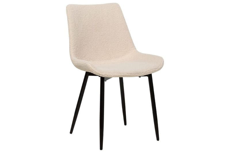 Set med 2 matstolar Avilla - Beige, svart - Möbler - Fåtölj & stolar - Matstol & köksstol