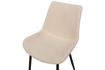 Set med 2 matstolar Avilla - Beige, svart - Möbler - Fåtölj & stolar - Matstol & köksstol