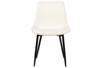 Set med 2 matstolar Avilla - Vit, Svart - Möbler - Fåtölj & stolar - Matstol & köksstol