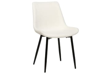 Set med 2 matstolar Avilla - Vit, Svart - Möbler - Fåtölj & stolar - Matstol & köksstol