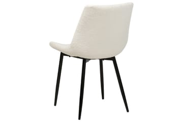 Set med 2 matstolar Avilla - Vit, Svart - Möbler - Fåtölj & stolar - Matstol & köksstol