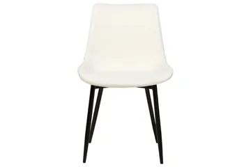 Set med 2 matstolar Avilla - Vit, Svart - Möbler - Fåtölj & stolar - Matstol & köksstol