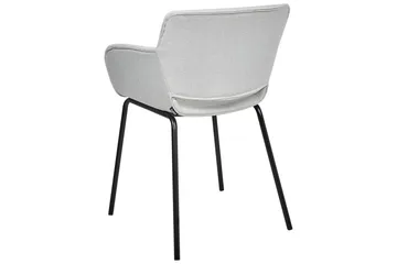 Set med 2 matstolar Axtel - Grå, svart - Möbler - Fåtölj & stolar - Matstol & köksstol