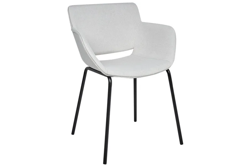 Set med 2 matstolar Axtel - Grå, svart - Möbler - Fåtölj & stolar - Matstol & köksstol